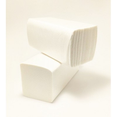 Рушник паперовий целюлозний V 2шар білий 150шт M Premium (20уп/ящ)